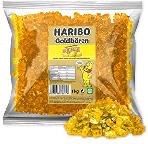 Haribo Goldbären Zitrone, sortenreine Gummibären, 1 KG