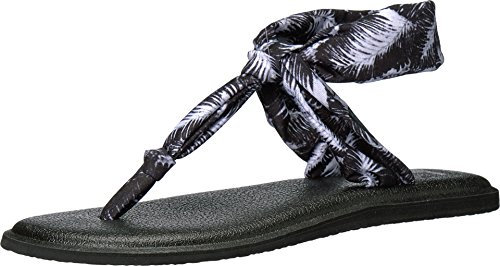 Sanuk Damen Yoga 瑜伽吊带 Ellayoga Sling Ellaيوجا سلينج إلاyoga, Schlaufe, Ella Sandale, Schwarze Hazy Handflächen, 38 EU