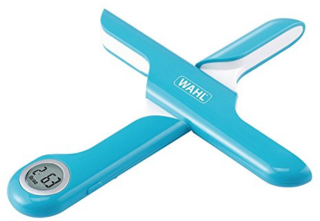 WAHL Compact Folding Scale, Kitchen Weighing Scales, Digital, 5kg Capacity, Cooking and Baking Scale, Travel and Camping, Portable, Pocket Sized, LCD Display, Blue