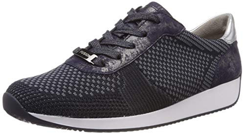ara LISSABON Sneaker Damen, Blau (Blau-Grau, Blau/Silber 08), 42 EU