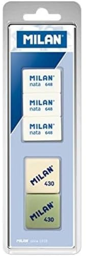 MILAN Blister 3 gommes 648 + 2 gommes 430
