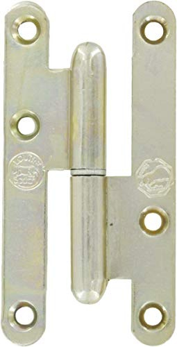 Jardinier Massard - Paumelle ou charniere Acier Chromate Bout Rond-paumelle Acier Chromate Bout Rond - Dim mm.140 x 55 - Sens.D -, Inconnu