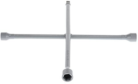 GEDORE Kreuzsteckschlüssel, für PKW, 17 x 19 x 21 mm x 1/2, Radkreuzschlüssel, Reifenwechsel Auto, Werkzeug, 28 PUV