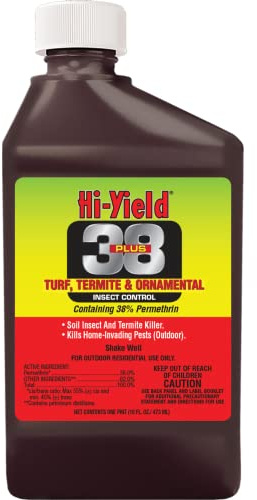 Hi-Yield 38 Plus Permethrin Turf Termite and Ornamental Insect Control, 16 Oz. Bottle