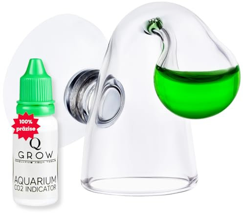 Q-Grow Moniteur Indicateur de contrôle avec Test d'endurance au CO2 en Goutte pour Aquarium d'eau Douce - Bubble (L)