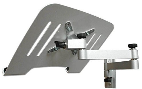 Universal Wandhalterung Halterung für Laptop Netbook Tablet PC - silber - mit Notebook Adapterplatte Adapter Ablage - weiß Modell: L52S-IP3W