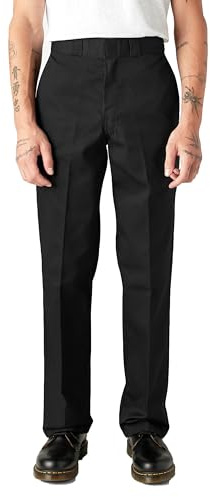 Dickies S/Stght Work Pant Pantaloni, Nero (Black), 36W / 34L Uomo