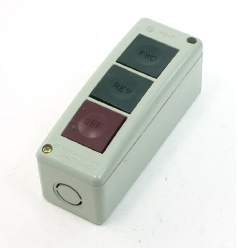 uxcell PB-3 Forward Reverse Off Momentary Push Buttons Control Switch 250V AC 3A