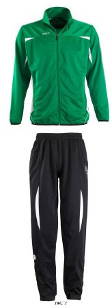 SOLS Teamsport Club Tracksuit Camp Nou 90300, Größe:XXL;Farbe:Bright Green/White/Black