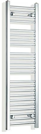 350mm wide x 1200mm high Heated Towel Rail Straight Flat Chrome Bathroom Warmer Radiator Rack Central Heating