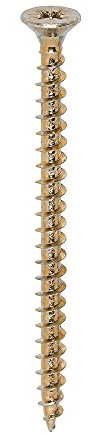 TIMCO Solo Chipboard & Woodscrews - PZ - Double Countersunk - Gold - 5.0 x 70 - Box of 200