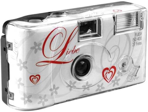 Inconnu Love White Einwegkamera 1 St. mit eingebautem Blitz