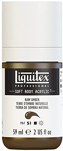 Liquitex 1959331 Professional Acrylfarbe Soft Body - Künstlerfarbe in cremiger deckender Konsistenz, hohe Pigmentierung, lichtecht & alterungsbeständig, 59ml Flasche - Umbra Natur