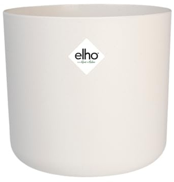 elho B.for Soft Round 14 - Indoor Plant Pot - 100% Recycled Plastic - Ø 13.8 x H 12.5 cm - White/White