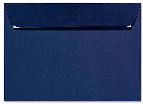 ARTOZ 50x Briefumschläge DIN C5 Blau (classic blue) - 229 x 162 mm Kuvert ohne Fenster - Umschläge selbstklebend haftklebend - Serie Artoz 1001
