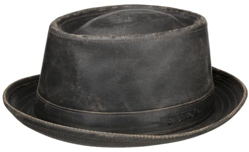 Stetson Cappello Pork Pie Odenton Porkpie Cotone Fedora Impermeabile Protezione Sole Donna Uomo Estate Inverno