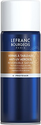 Lefranc Bourgeois Additif - Vernis Satiné à Tableau Anti Uv Aerosol 400ml