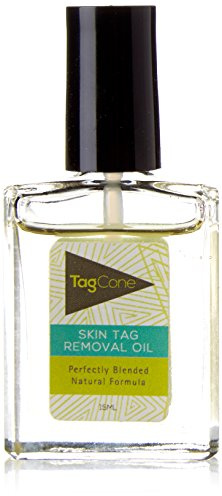 Tagcone Skin Tag Removal Oil 15ml- 100% Natural and Organic- Powerful Formula With Tea Tree Oil and Easy Apply Applicator Brush