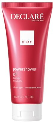 Declaré Men Powershower Gel 200 ml – Feuchtigkeitsspendende Dusche mit Menthol – revitalisiert die Haut – langanhaltendes Frischegefühl für den Mann