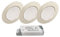 Trango Luminaire à encastrer pour meubles LED 3er G4E-038T luminaire à encastrer chrome 12 LED AC/DC LED avec 1x transformateur à LED (12 Volt-2000mAh) encastré spots encastrés I spots
