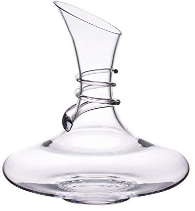 Table Passion Spirala Carafe à Vin en Verre de Forme Évasée, Transparent
