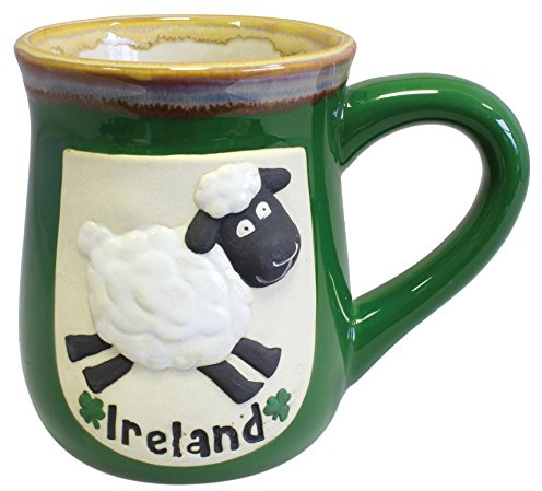 Ireland Pottery Ceramic Tea Coffee Mug Cup with Sheep Design