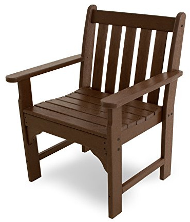 POLYWOOD® Vineyard Garden Arm Chair in Mahogany