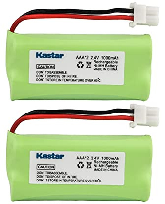 Kastar 2-Pack AAA 2.4V 1000mAh NiMH Rechargeable Battery for BT-166342 BT-266342 BT-283342 AT&T CL83464 EL51100 EL51200 EL51250 EL52200 EL52210 EL52250 EL52300 EL52350 EL52400 EL52450 EL52500 EL52510