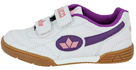 Lico Bernie V Unisex Kinder Multisport Indoor Schuhe, Weiß/ Lila/ Rosa, 32 EU