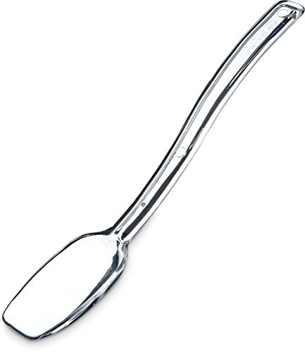 Carlisle FoodService Products Solid Portion Control Spoon 8 – Polycarbonate Serving Spoon 0.5 Ounce – Made for Catering, Buffet, Restaurant Use, Clear (Pack of 12)