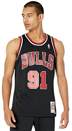 Mitchell & Ness Herren Shirt Dennis Rodman schwarz/weiß/rot XS