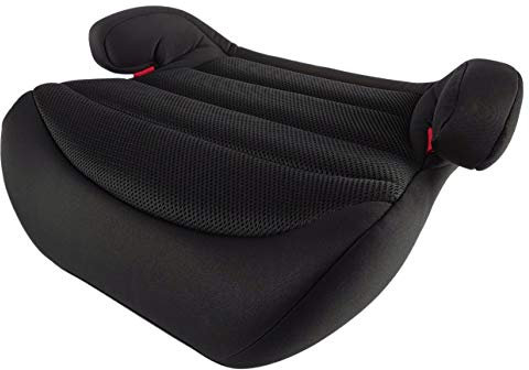 Cozy N Safe Tambu Group 3 (22-36kg, 6-12 Years Old) Memory Foam, Lightweight Compact, Backless Booster Car Seat (Midnight Black)