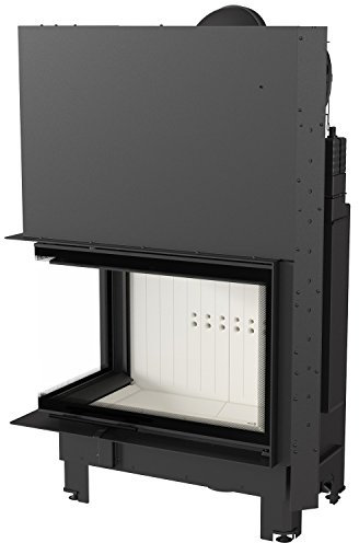 Kratki, inserto per caminetto ad aria calda MBA, con porta a leva, sinistra, 17 kW, protezione contro le emissioni inquinanti (BimSchV) livello 2