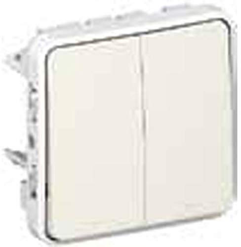 Legrand 069535 Interrupteur à Clé Étanche Ronis N°455 3 Positions Plexo Composable IP55, 3A, 250V, Gris