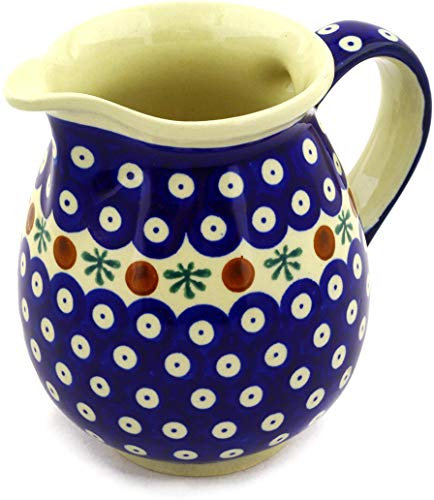 Original Bunzlauer Keramik Kanne / Krug 0.85 Liter im Dekor 41