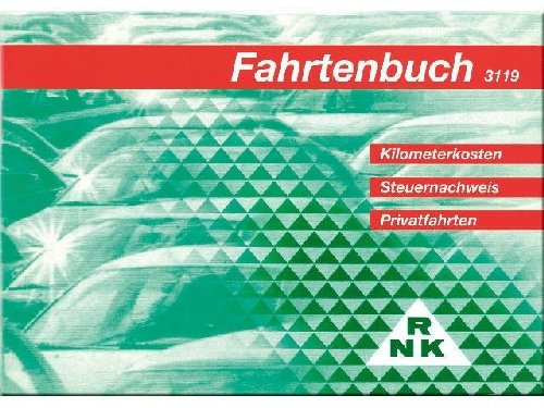 RNK Fahrtenbücher für PKW. Schema über 2 Seiten. A6 quer 32, Buc