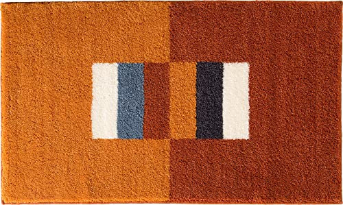 Erwin Müller Badematte Korfu, Badteppich rutschhemmend Terra Größe 50x80 cm - für Fußbodenheizung geeignet, flauschig weich (weitere Farben, Größen)