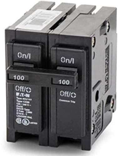 Eaton Corporation Br2100 Double Pole Interchangeable Circuit Breaker, 120/240V, 100-Amp
