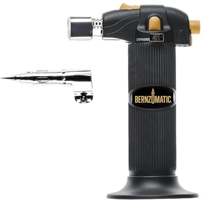 Bernz-O-Matic ST2200T Micro Flame Butane Torch Kit, Small, Black