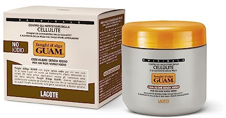 Guam, Algenfango Guam mit jodfreien Algen, Reduziert Sichtbar Cellulite und Hautfett, Anticellulite Schlamm ohne Jod, Made in Italy, 500g Packung
