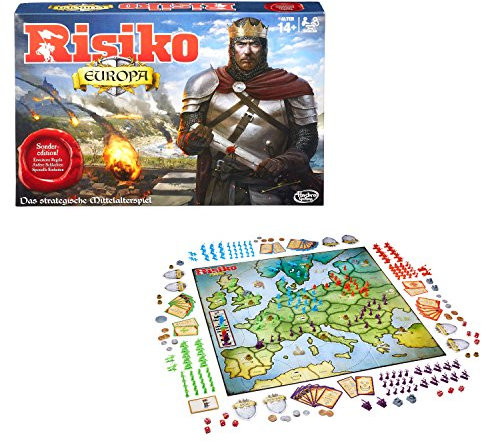 Hasbro Spiele B7409100 - Risiko Europa, Strategiespiel