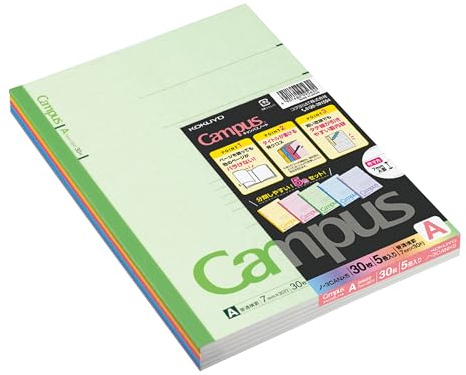Five books set Roh-3CAX5 30 pieces of Kokuyo Campus Notes No. 6 semi-B5 A ruled line (japan import) by Kokuyo Co., Ltd.