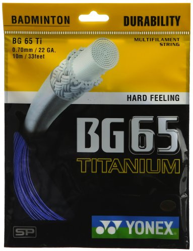 YONEX BG 65Ti Badminton String (Blue)