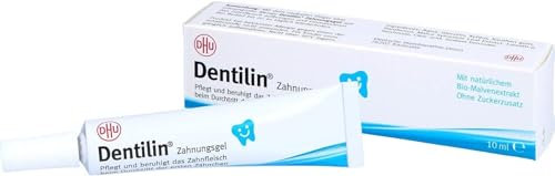 DHU Dentilin Zahnungsgel pflegt und beruhigt das Zahnfleisch beim Durchtritt der ersten Zähnchen, 10 ml Gel