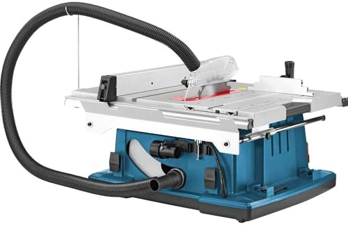 Bosch Professional Table Saw GTS 10 XC (incl. Dust Extraction Adapter, Storage for Additional Saw Blade, Parallel Guide, Push Stick, Angle Guide, Circular Saw Blade)