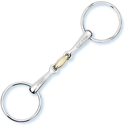 Stübben Gebiss 2220 Wassertrense/Unterlegtrense doppelt gebrochen - 11,5 cm - 14 mm - Sweet Copper Mittelstück