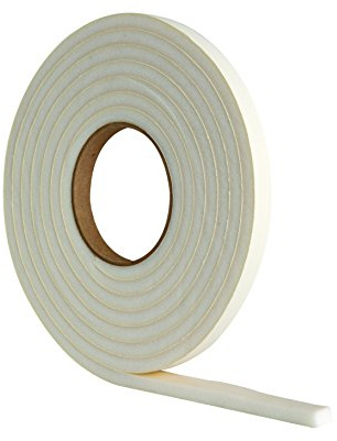 Extra Thick Draught Excluder Strip (3.5m White Rubber Foam for Gaps 4-7mm)