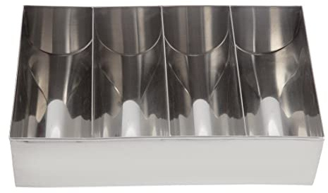 Olympia Cutlery Holder Stainless Steel Storage Rack Drainer 415X255X105Mm