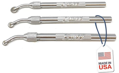 Excel Blades Pounce Wheel Set of 3, Stainless Steel, Aluminum Handles