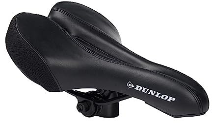 Dunlop - Fahrradsattel - Rennrad/Mountainbike - Unisex - Schwarz